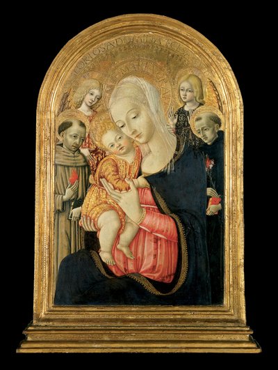 Madonna and Child with Angels and Saints by Matteo de Giovanni